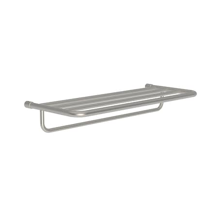 Ginger 24" Hotel Shelf Frame With Towel Bar in Satin Nickel XX43S-24/SN